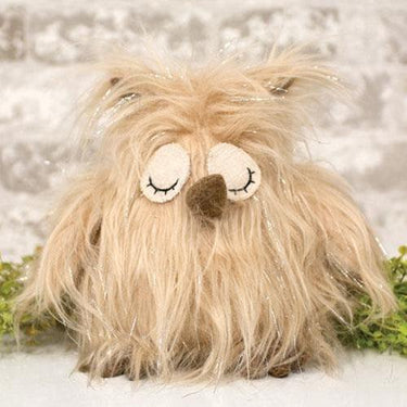 Fuzzy Sleepy Owl - The Fox Decor